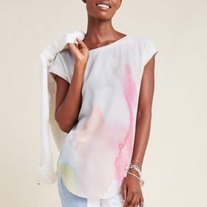 Anthropologie Tuscany Boatneck Tunic Pink